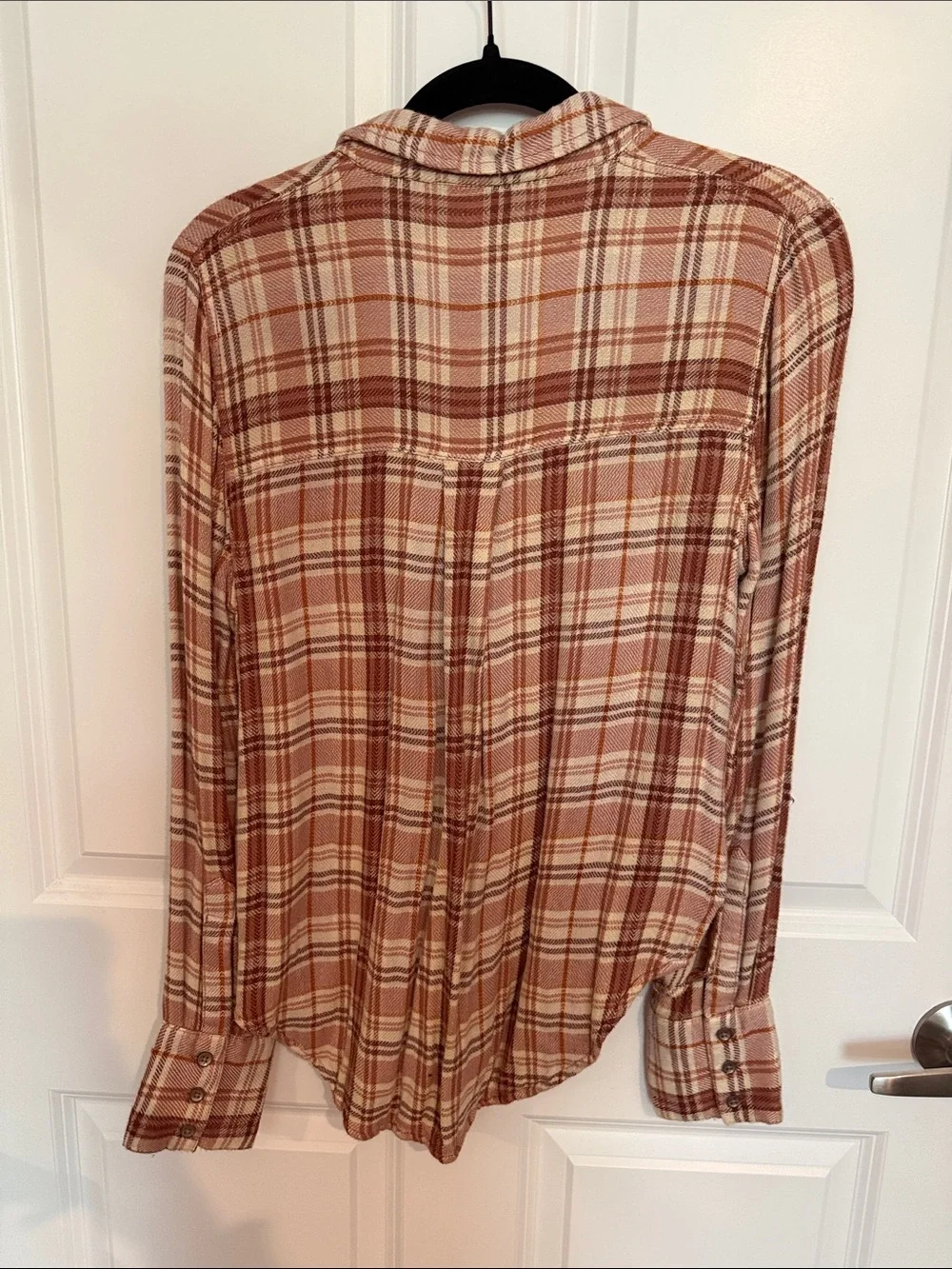 Free People Joplin Plaid Button Down Shirt 💕